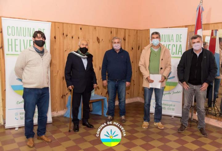 Helvecia: Bertossi recibió a funcionarios provinciales y avanzaron en gestiones por obra pública 