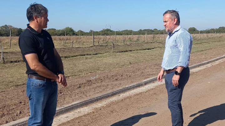 La Brava: El Presidente Comunal recibió al Director de Protección Civil de la provincia de Santa Fe