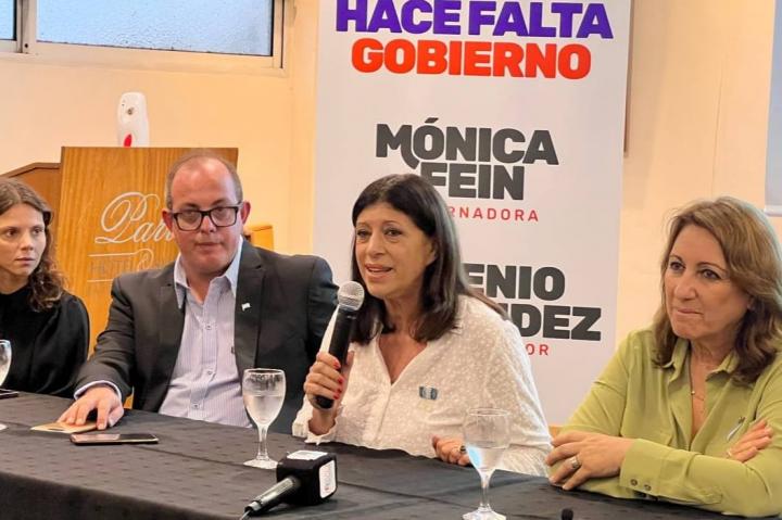 Fein y García iniciaron su recorrida de presentación de listas: 