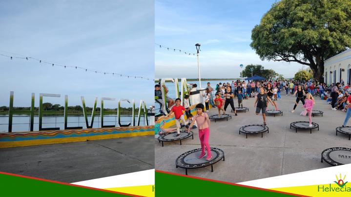 Helvecia: Se realizó un exitoso evento entorno a la puesta de valor del murallón en la costanera