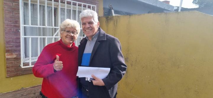 El Senador Baucero recorrió Barrio Fonavi junto al precandidato a intendente y precandidato al concejo de su sector