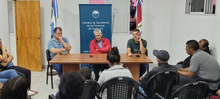 El Senador Baucero entregó aportes y se reunió con militantes en Casa del Senado