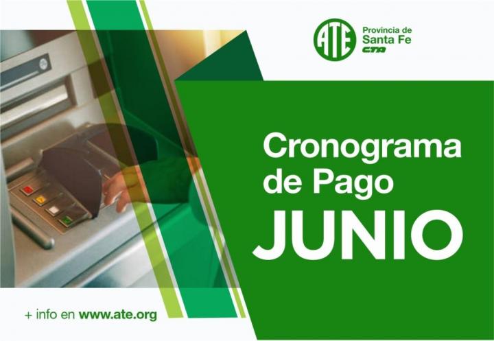 Cronograma de pago de la Administración Pública correspondiente al mes de junio