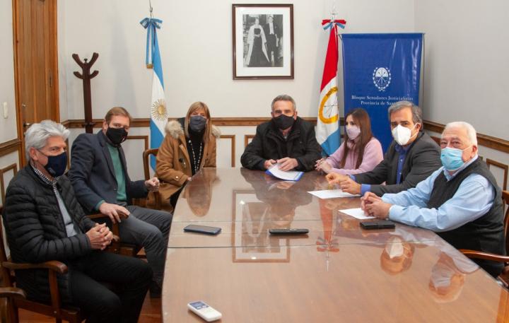 Senadores del NES recibieron a Rossi y Rodenas en Santa Fe 