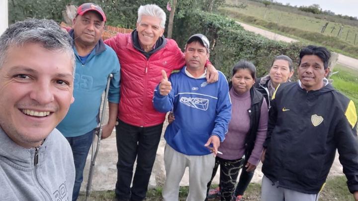 El Senador Baucero visitó la Comunidad Originaria de Colonia Francesa