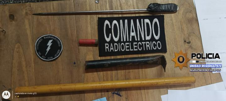 La policía frustró un intento de robo con una tumbera
