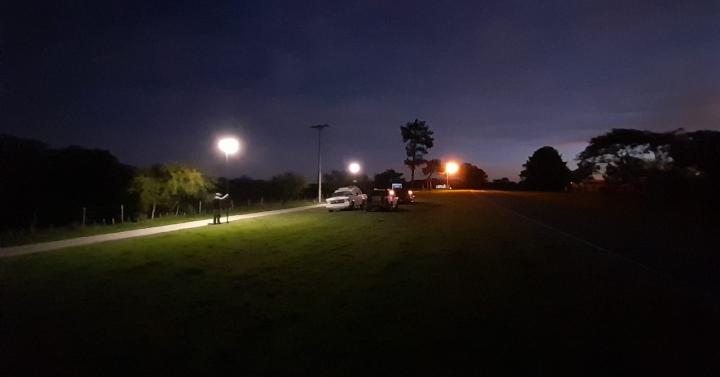 Cayastá: Avanzan las obras para la iluminación de la ciclovía local