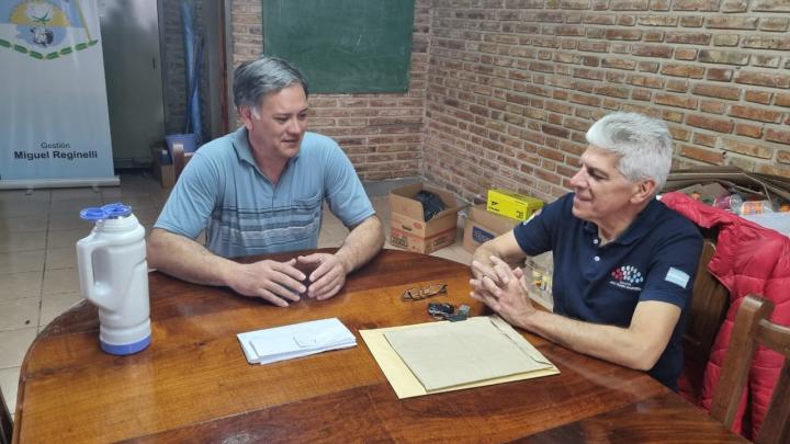 El Senador Baucero se reunió con el Presidente Comunal de La Brava