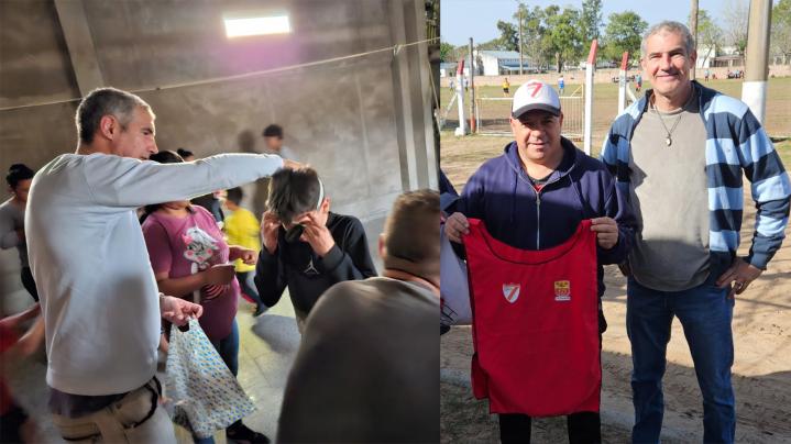 El Senador Kaufmann apoyando el deporte por el Departamento Garay