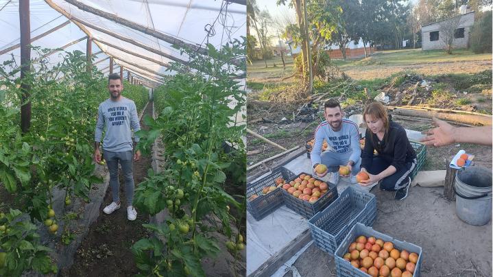 Romang: Oscar Dolzani recorrió la localidad y visitó un emprendimiento