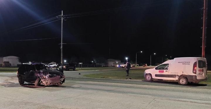 Lesiones por un accidente de tránsito en el empalme entre Ruta N°1 y Ruta N°39 