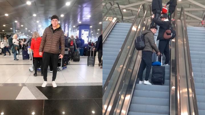 Jere Carletto partió rumbo a España para cumplir un sueño