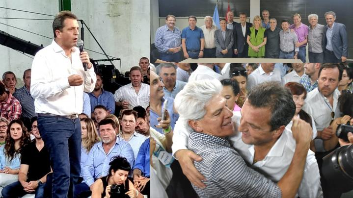 El Senador Baucero presente en la visita del Candidato a Presidente Sergio massa en Sauce Viejo