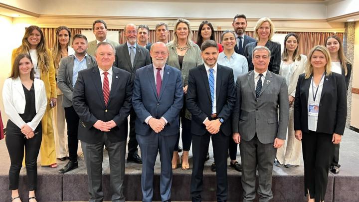 Maximiliano Pullaro se reunió con legisladores de California (EEUU) para retomar la agenda común