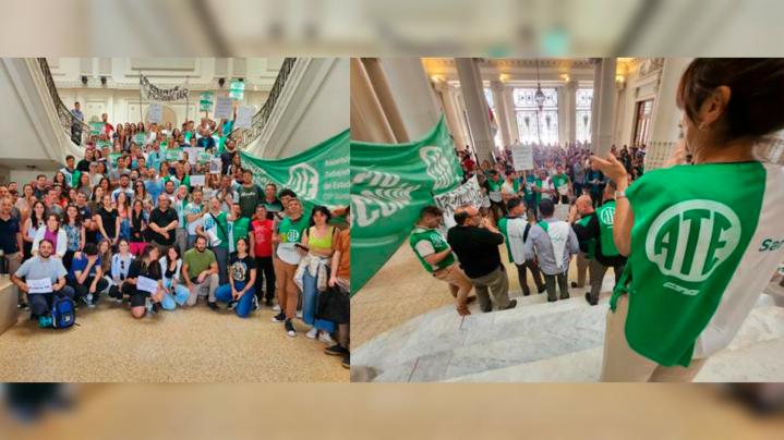 ATE lanzó una jornada de protesta para exigir el pase a planta permanente de contratados