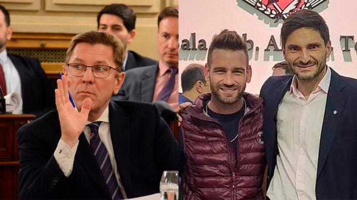 Los Senadores Dolzani y Borla junto al Gobernador Pullaro tras las amenazas que recibió