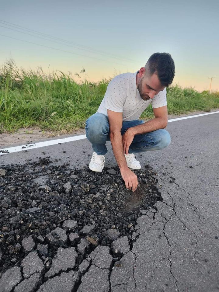 A menos de un mes de ser inaugurada, aparecieron baches y hundimientos en la Ruta 36s