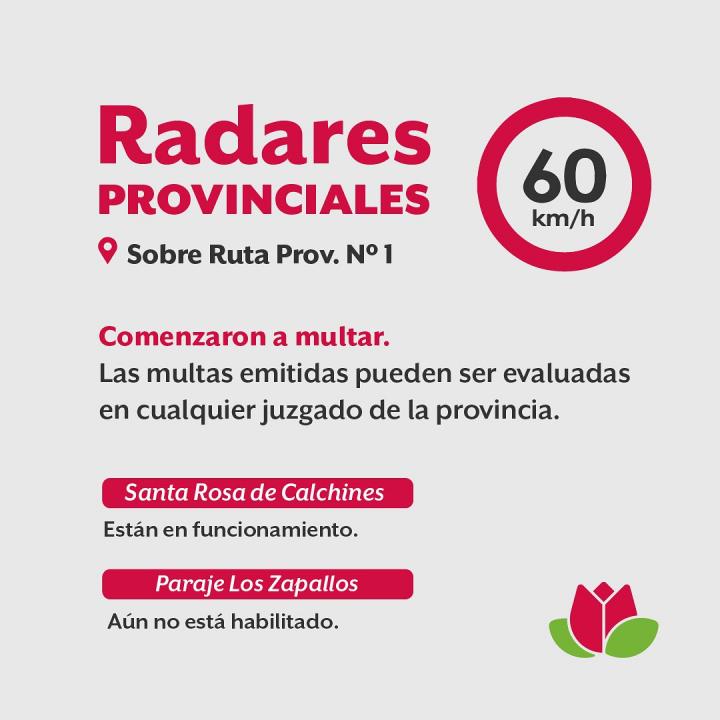 A tener en cuenta: Radares provinciales sobre Ruta 1 