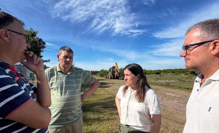La intendente de San Javier, junto al Secretario de Desarrollo Productivo, recorrieron los sectores donde se construirán los corrales vacunos temporarios