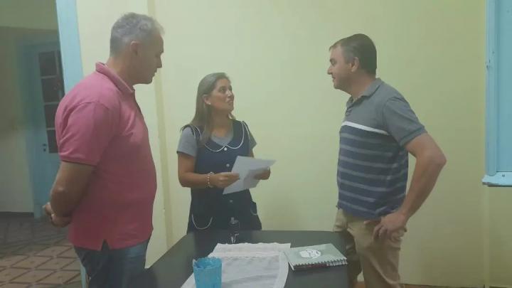 Edgardo Berli y German Baumgartner, visitaron instituciones de la localidad