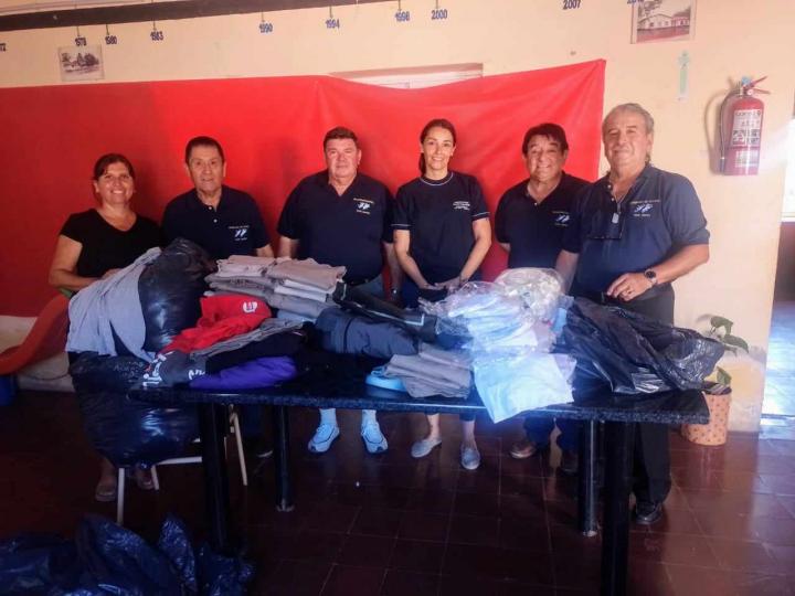 Veteranos de Guerra solidarios con la Escuela N° 6099 