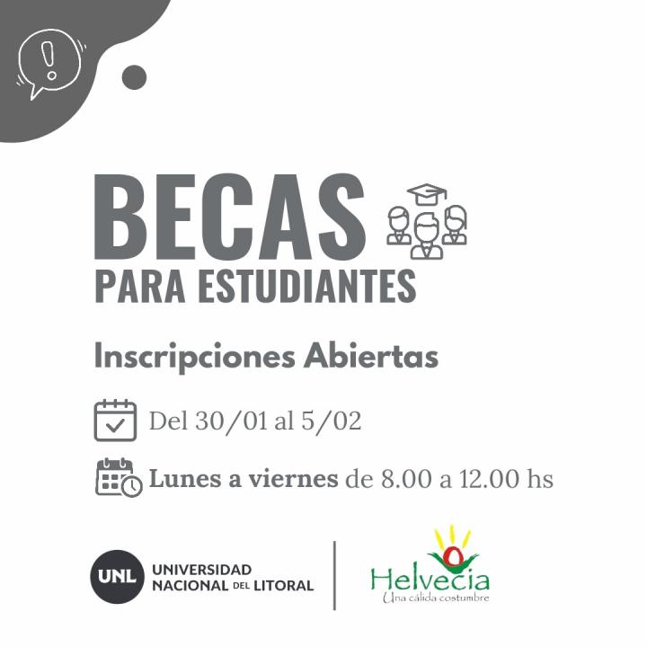 Becas Estudiantiles: Inscripiciones a becas UNL 