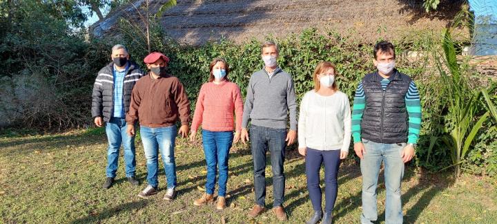 Los candidatos que acompañan a Clara García llegaron a San Javier 