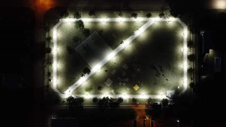Cayasta: Iluminación LED para Plaza Combatientes de Malvinas 