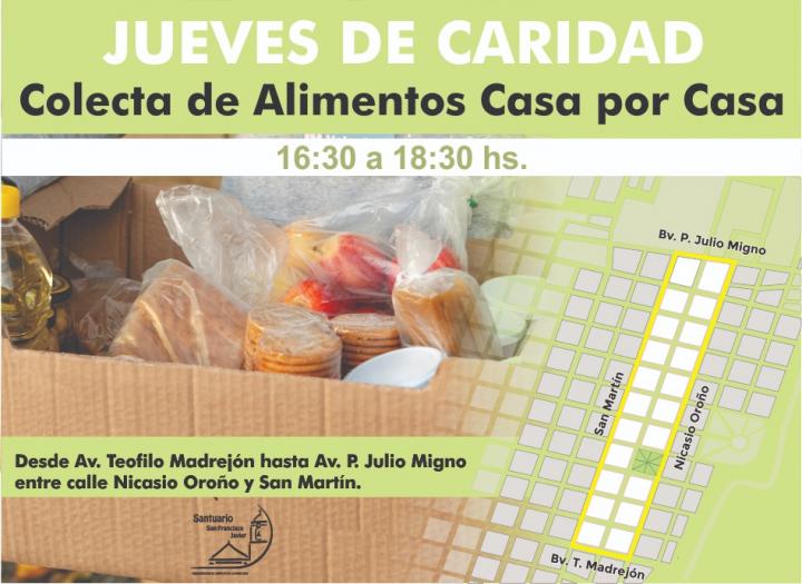 Jueves de Caridad en San Javier ¿Te sumas? 