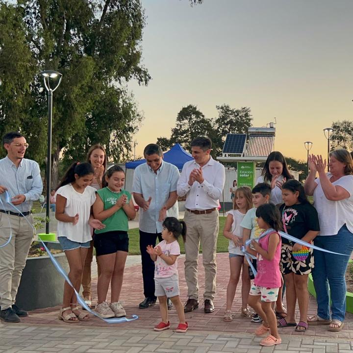 Se inauguraron obras en el paraje 