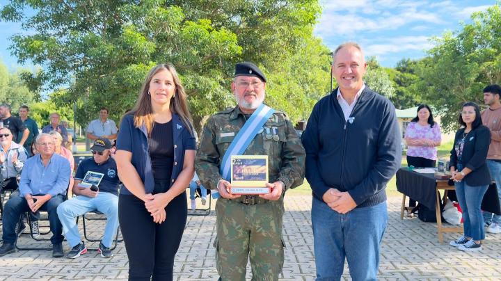 Acto conmemorativo en la Plaza Combatientes de Malvinas de Cayastá