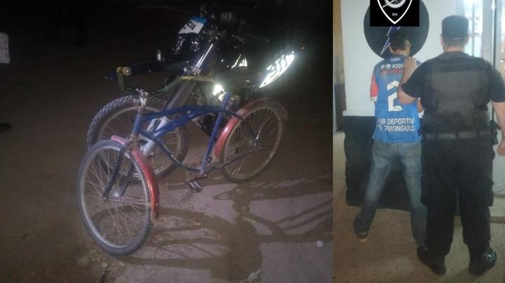 San Javier: lo atrapó la policía cuando llevaba una bici robada