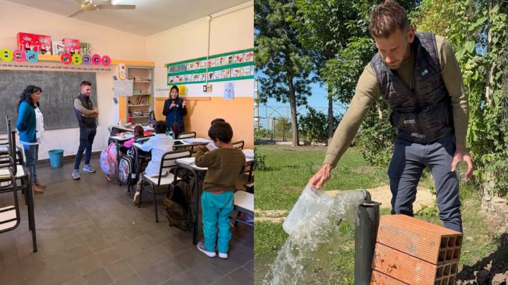 El Senador Oscar Dolzani visitó la Escuela N°444 de Colonia Francesa y anunció una importante obra 