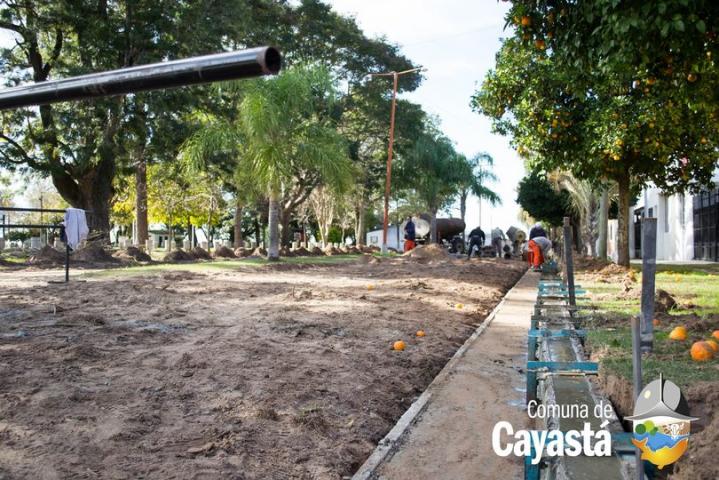 Cayastá: Registro de oposición para la nueva obra de cordón cuneta 