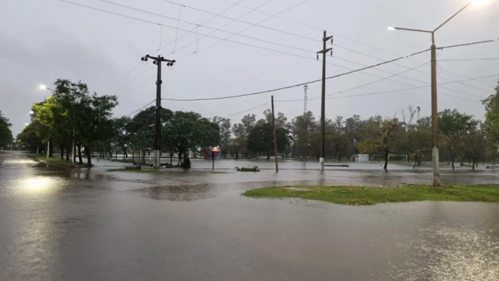 Villa Ocampo: cayeron 270 milímetros de lluvia en 7 horas