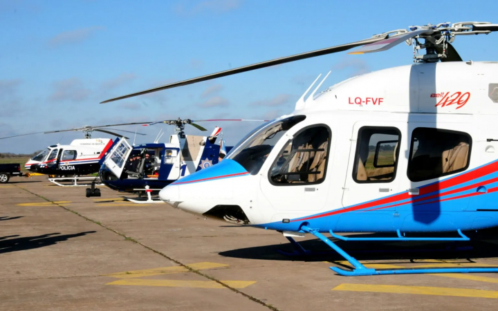 Provincia subastará tres helicópteros viejos para comprar uno nuevo