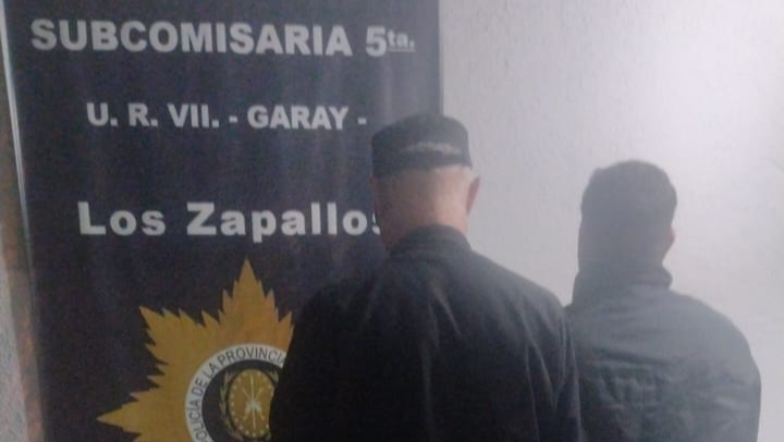 Policía de Garay atrapa a peligroso sujeto