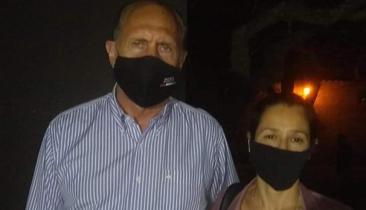 Stella Zanazzi con el Gobernador Omar Perotti y el candidato a senador Marcelo Lewandowski 