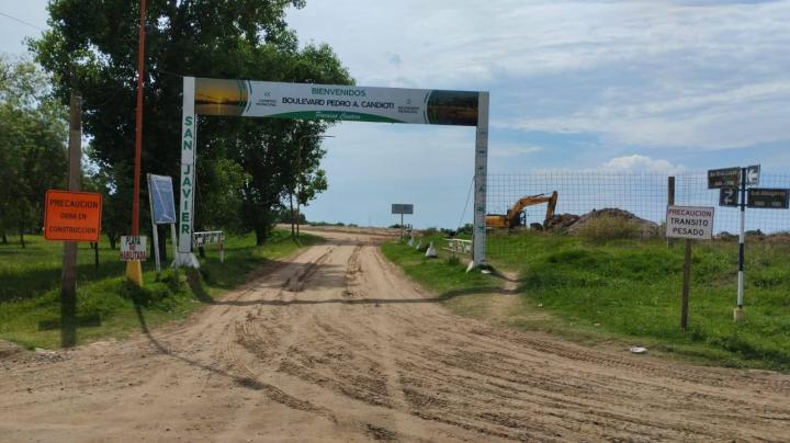 Se prohíbe el ingreso al sector de playa y camping por la obra de costanera