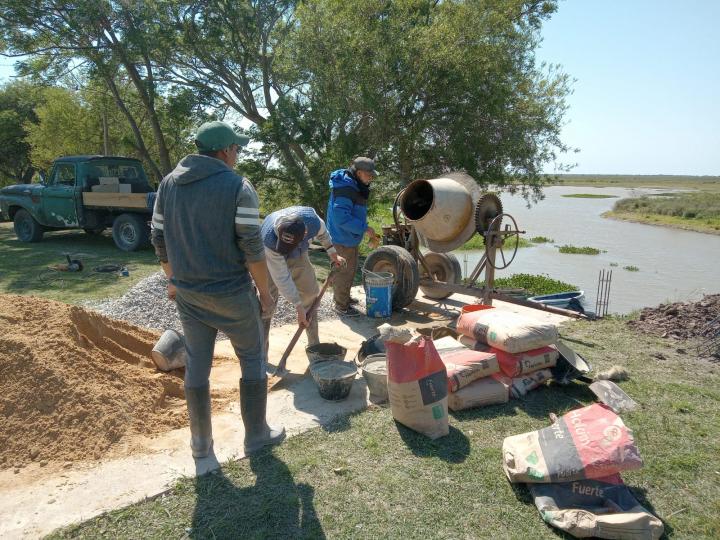 Avanza la obra de nueva bajada de lanchas y nuevas mejoras en Colonia Teresa 