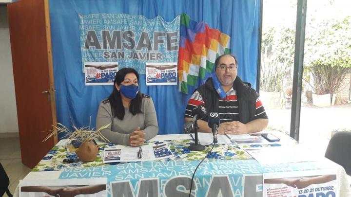 AMSAFE San Javier remarcó el alto acatamiento del paro y reclamó mejores condiciones laborales 