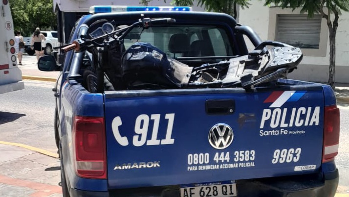 Recuperan moto robada en Santa Rosa de Calchines en un operativo policial